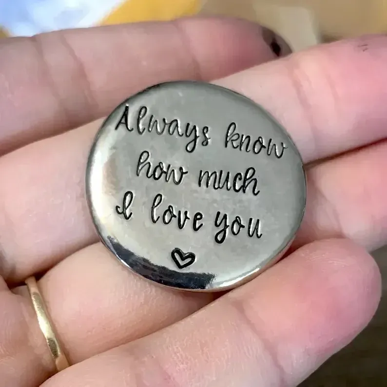 🎁 - ✨HEARTFELT PEWTER POCKET TOKENS